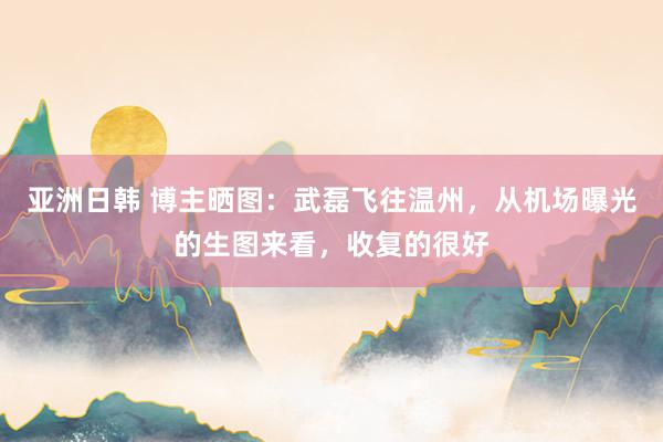 亚洲日韩 博主晒图：武磊飞往温州，从机场曝光的生图来看，收复的很好